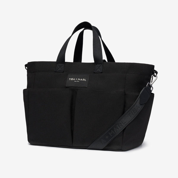 T+M Pocket Changing Bag Tote (Black)
