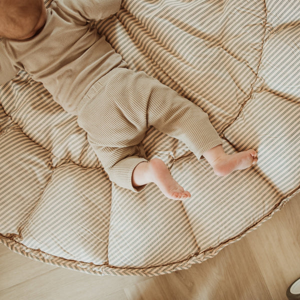 Coco Bloom Baby Nest and Playmat (Stripes Blue)-PRE ORDER END OF APRIL