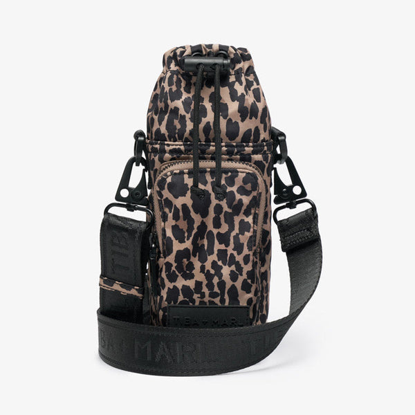 T+M Travel Cross-Body Insulated Bottle Bag (Lighter Leopard Print)