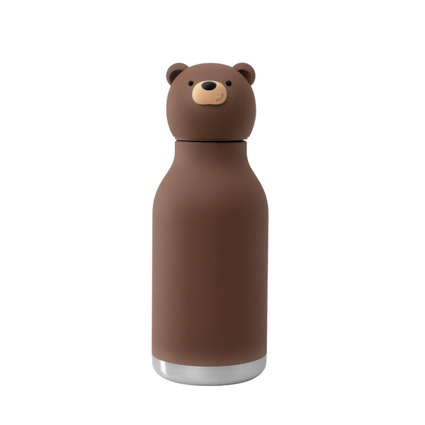 Brown Bear Bestie Insulated Screw Top Water Bottle 470ml