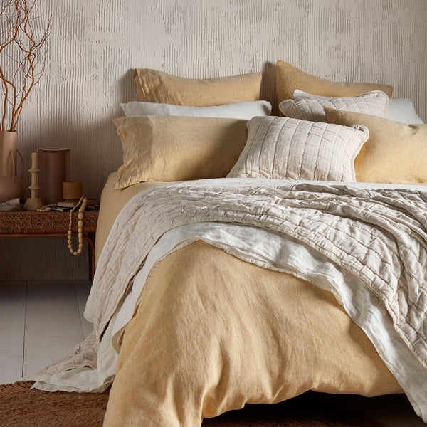 Buttercup Pure Linen Duvet Cover