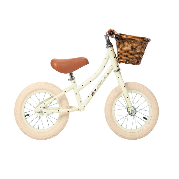 Banwood x Bonton Star Print First Go! Balance Bike (Cream)