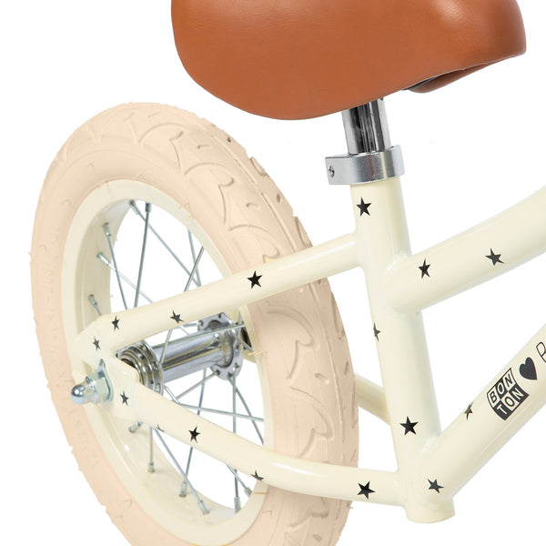 Banwood x Bonton Star Print First Go! Balance Bike (Cream)