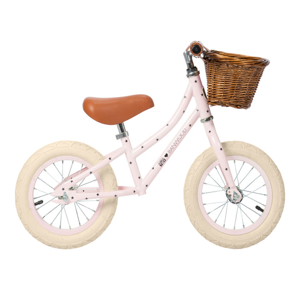 Banwood x Bonton Star Print First Go! Balance Bike (Pink)