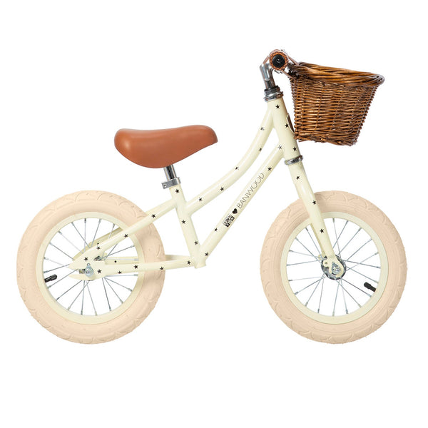 Banwood x Bonton Star Print First Go! Balance Bike (Cream)
