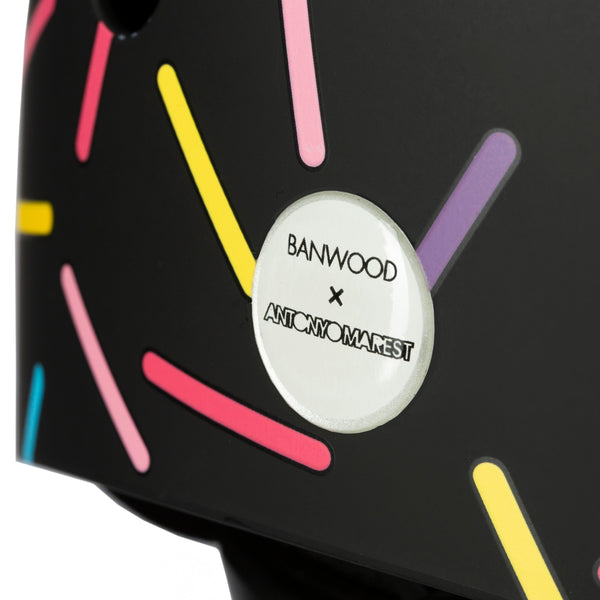 Banwood X Marest Classic Bike Helmet (Black Sprinkle)