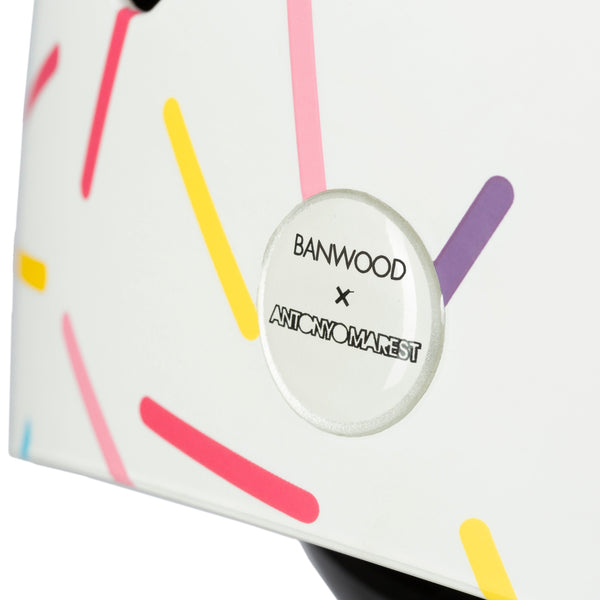 Banwood X Marest Classic Bike Helmet (White Sprinkle)