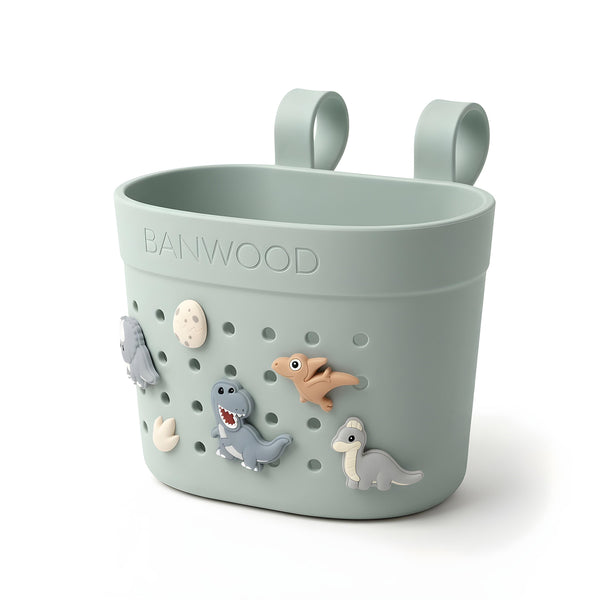 Banwood ECO Pin & Ride Scooter/Bike Basket (Clay)