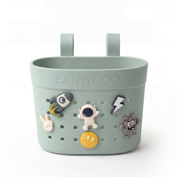 Banwood ECO Pin & Ride Scooter/Bike Basket (Clay)