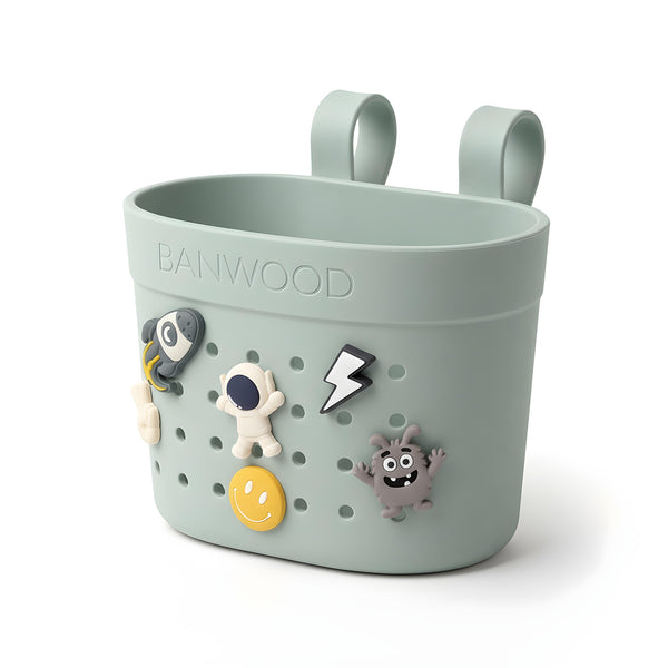 Banwood ECO Pin & Ride Scooter/Bike Basket (Clay)
