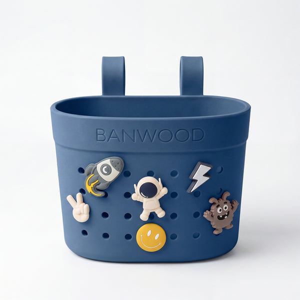 Banwood ECO Pin & Ride Scooter/Bike Basket (Deep Sea)