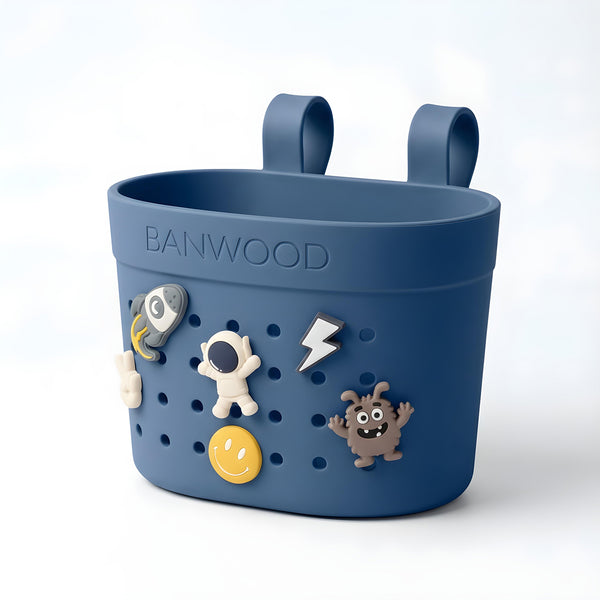 Banwood ECO Pin & Ride Scooter/Bike Basket (Deep Sea)