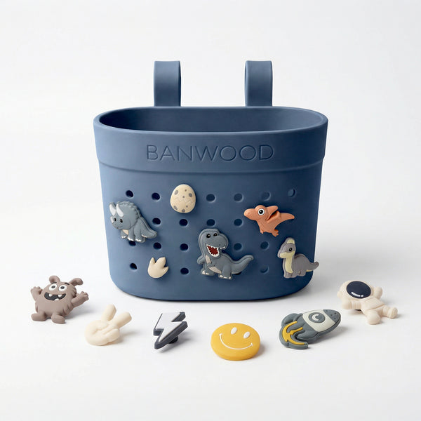 Banwood ECO Pin & Ride Scooter/Bike Basket (Deep Sea)