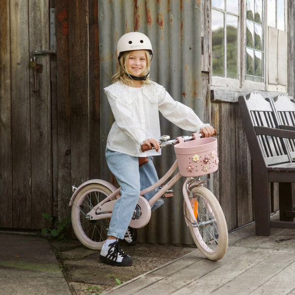 Banwood ECO Pin & Ride Scooter/Bike Basket (Dusty Rose)