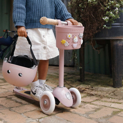 Banwood ECO Pin & Ride Scooter/Bike Basket (Dusty Rose)