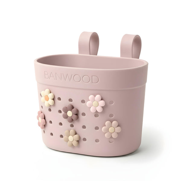 Banwood ECO Pin & Ride Scooter/Bike Basket (Faded Pink)