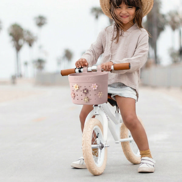 Banwood ECO Pin & Ride Scooter/Bike Basket (Faded Pink)