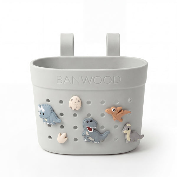 Banwood ECO Pin & Ride Scooter/Bike Basket (Ivory)