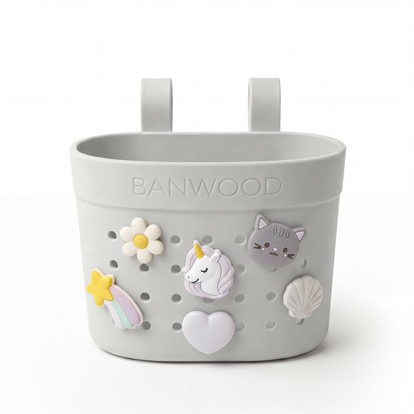 Banwood ECO Pin & Ride Scooter/Bike Basket (Ivory)