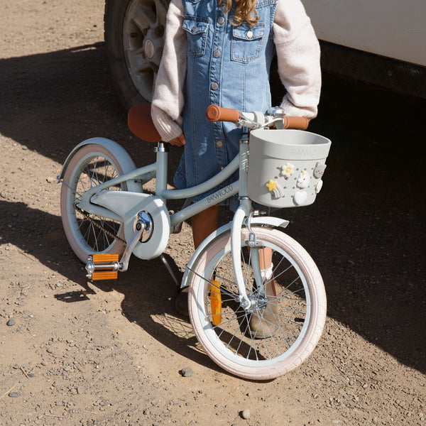 Banwood ECO Pin & Ride Scooter/Bike Basket (Ivory)