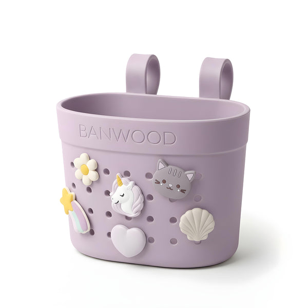 Banwood ECO Pin & Ride Scooter/Bike Basket (Lavender)