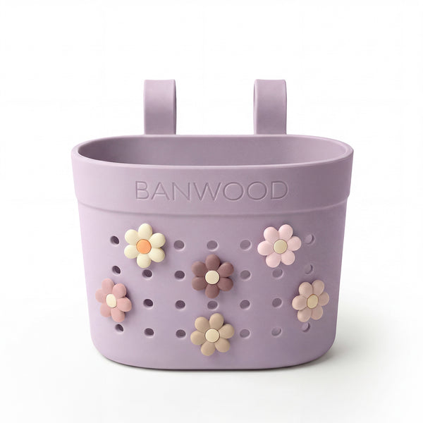 Banwood ECO Pin & Ride Scooter/Bike Basket (Lavender)