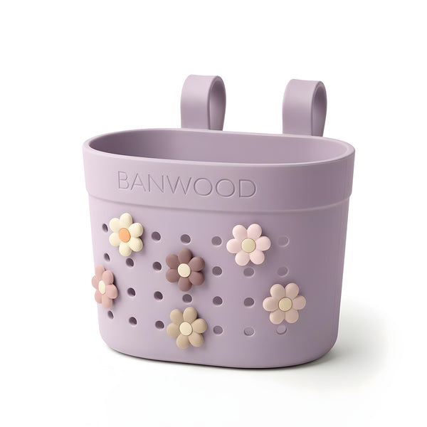 Banwood ECO Pin & Ride Scooter/Bike Basket (Lavender)