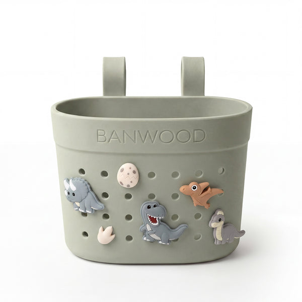 Banwood ECO Pin & Ride Scooter/Bike Basket (Olive)