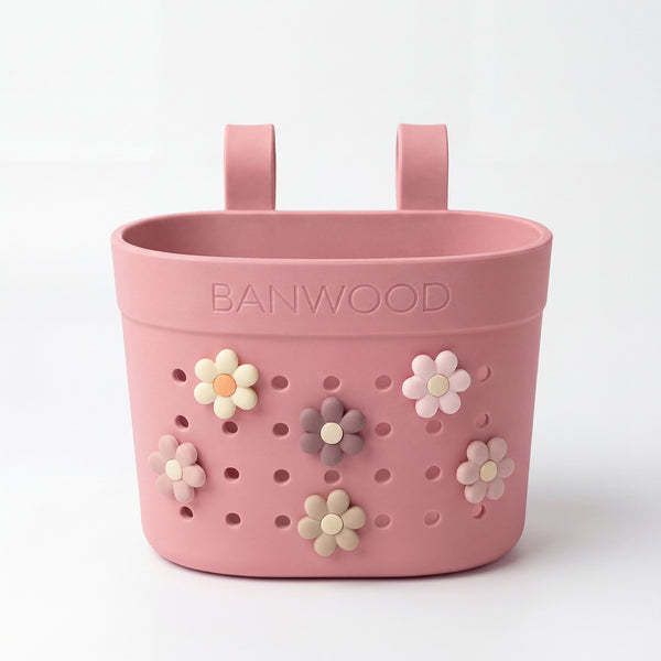 Banwood ECO Pin & Ride Scooter/Bike Basket (Raspberry)