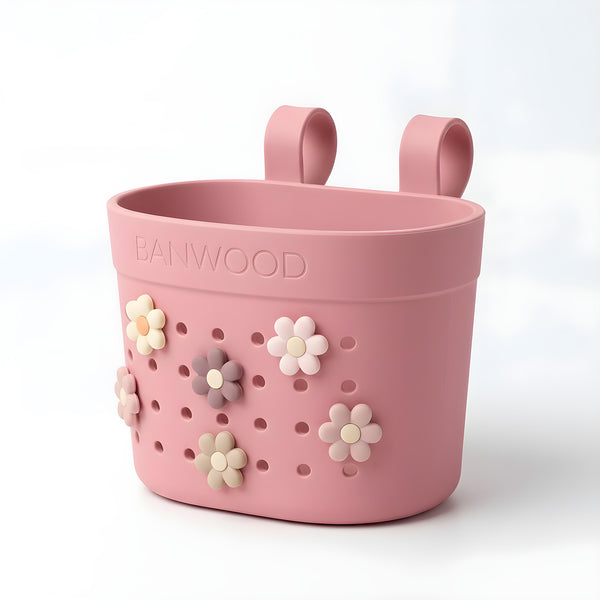 Banwood ECO Pin & Ride Scooter/Bike Basket (Raspberry)