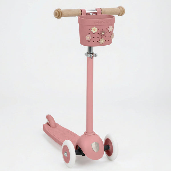 Banwood ECO Pin & Ride Scooter/Bike Basket (Raspberry)
