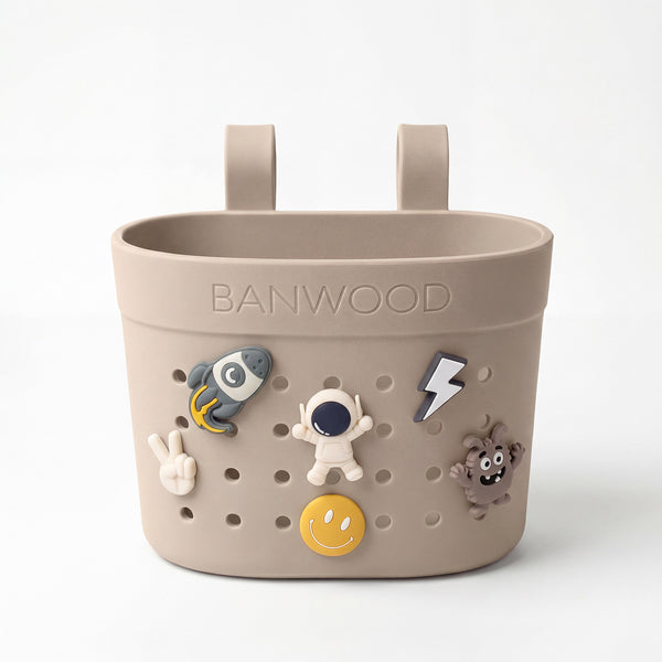 Banwood ECO Pin & Ride Scooter/Bike Basket (Sand)
