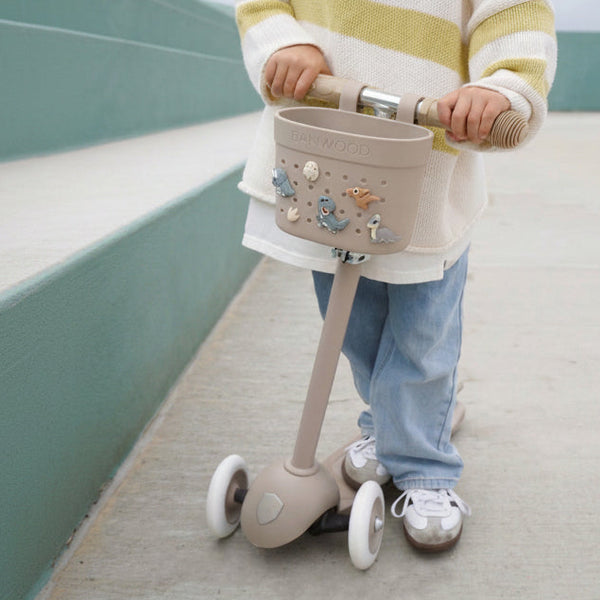 Banwood ECO Pin & Ride Scooter/Bike Basket (Sand)