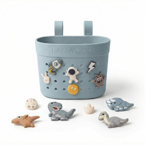Banwood ECO Pin & Ride Scooter/Bike Basket (Teal)