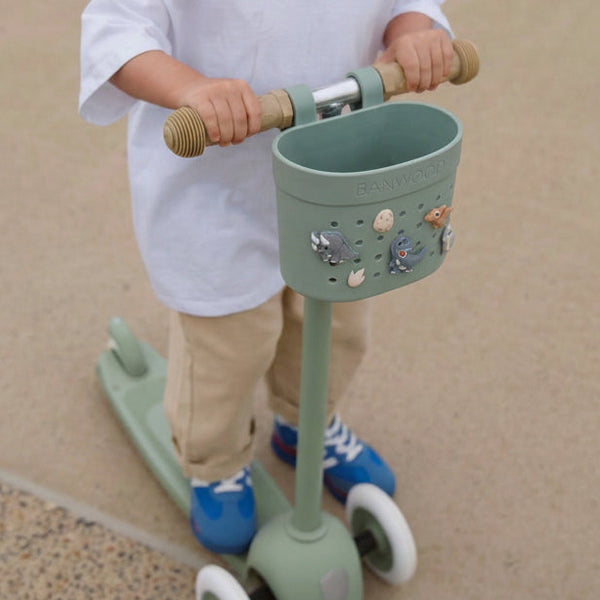 Banwood ECO Pin & Ride Scooter/Bike Basket (Teal)