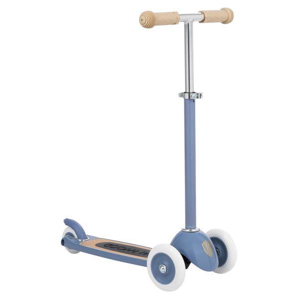 Banwood Kids 3 Wheel Scooter with Basket (Blue)