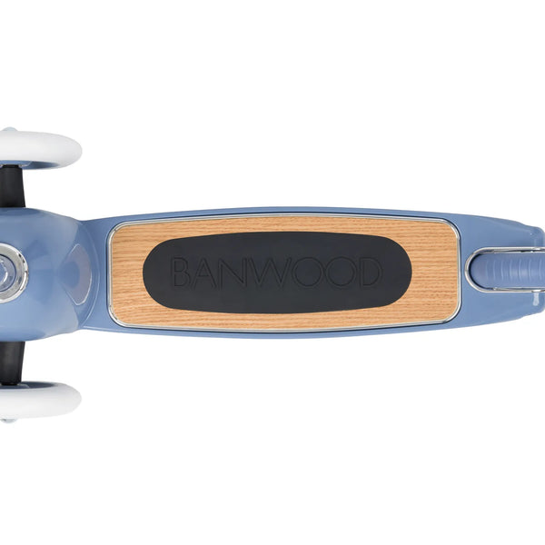 Banwood Kids 3 Wheel Scooter with Basket (Blue)