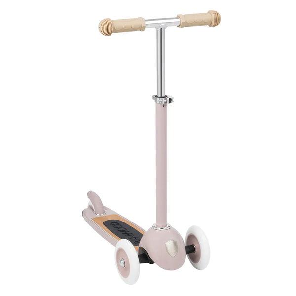 Banwood Kids Scooter with Basket (Dusty Pink)