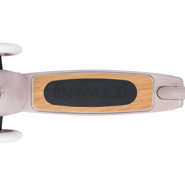 Banwood Kids Scooter with Basket (Dusty Pink)