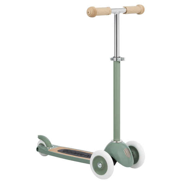 Banwood Kids 3 Wheel Scooter with Basket (Forest)