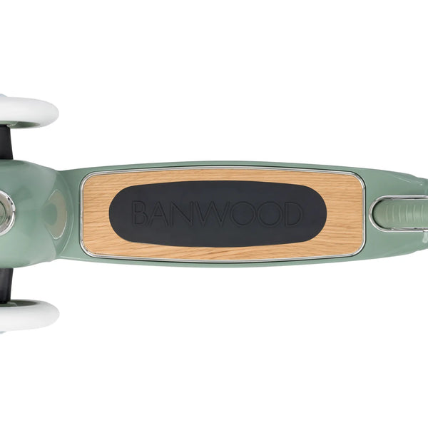 Banwood Kids 3 Wheel Scooter with Basket (Forest)