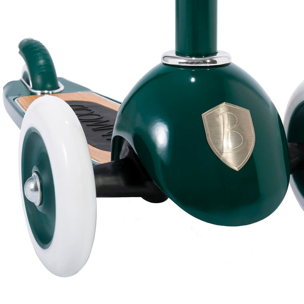 Banwood Kids Scooter with Basket (Dark Green)