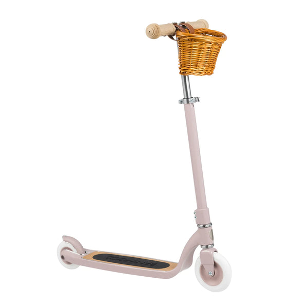 Banwood Kids Maxi Scooter with Basket (Dusty Pink)