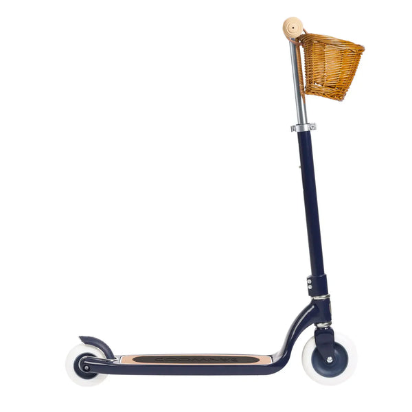 Banwood Kids Maxi Scooter with Basket (Navy)