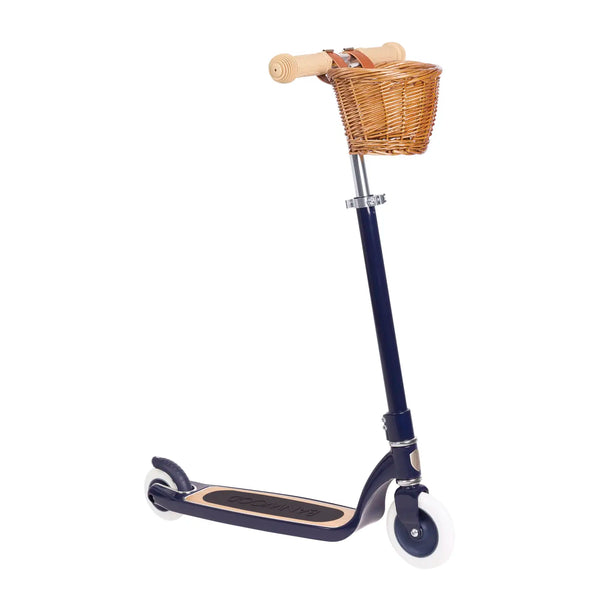 Banwood Kids Maxi Scooter with Basket (Navy)