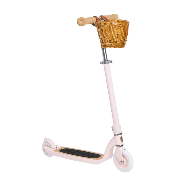 Banwood Kids Maxi Scooter with Basket (Pink)