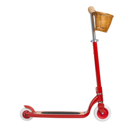 Banwood Kids Maxi Scooter with Basket (Red)