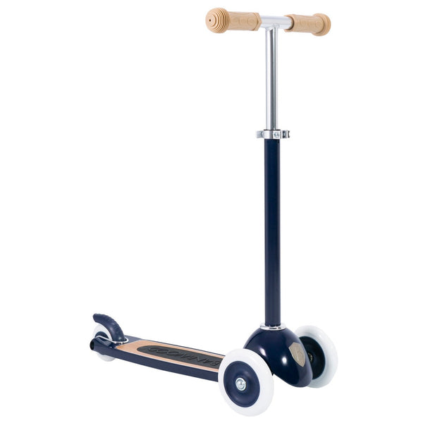 Banwood Kids Scooter with Basket (Navy Blue)