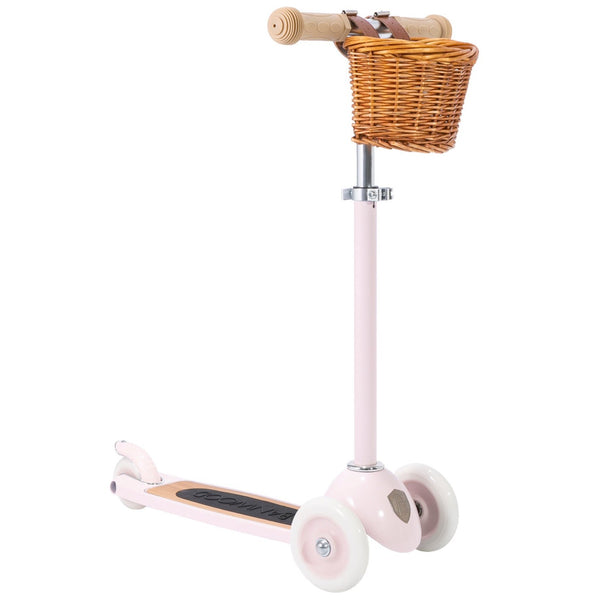Banwood Kids Scooter with Basket (Pink)