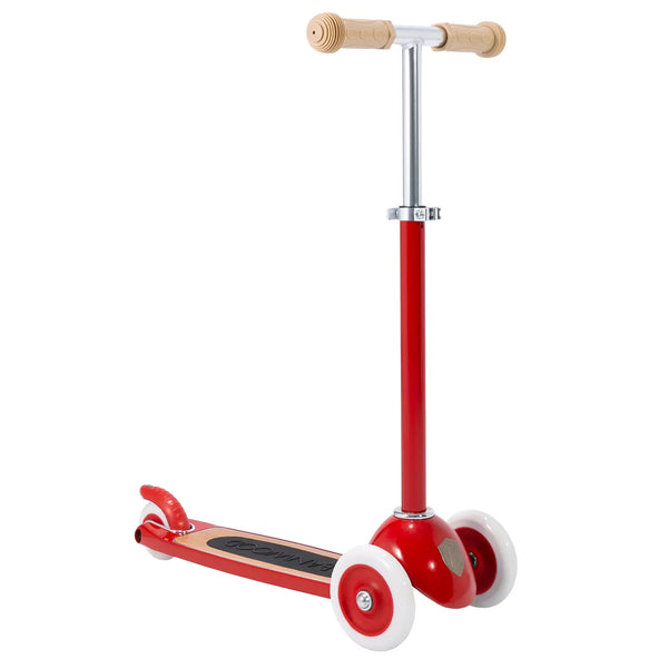 Banwood Kids 3 Wheel Scooter with Basket (Red)